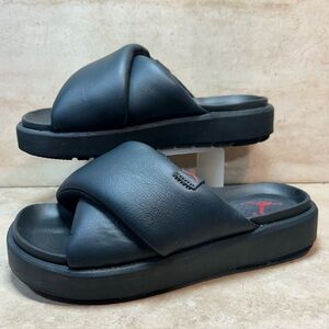 Jordan Sophia Slides Off Noir Fire Red DO8863 006 Womens 8 Black Red Nike Air